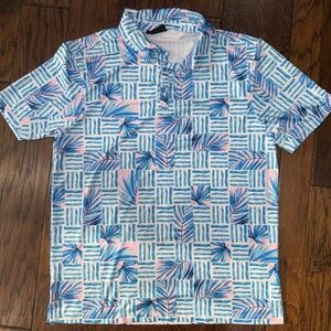 Men’s Greenside Golf Polo “Malibu Weave” size Large